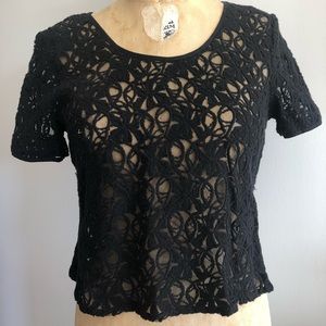 Black Lace Blouse